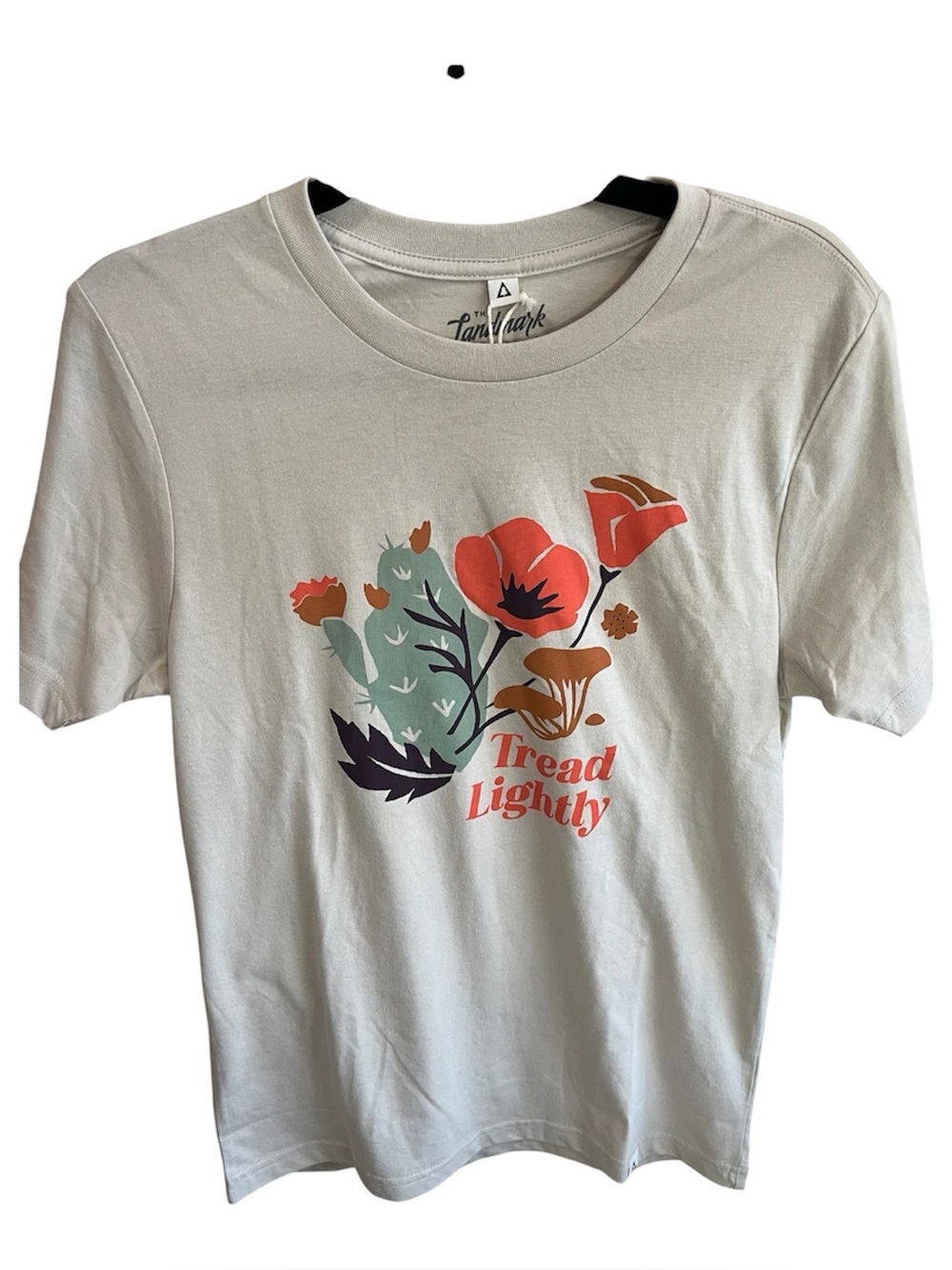 NEW THE LANDMARK PROJECT unisex tread lightly tee in dune NWT